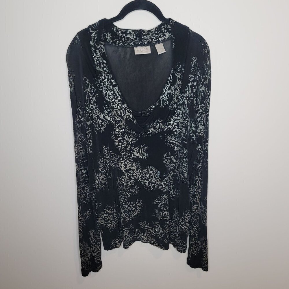 Chico's Travelers Tunic Womens 3 (XLarge)‎
